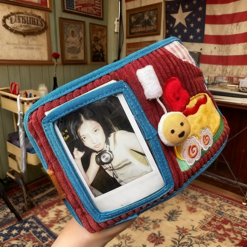 Fancyjoys® Cute Embroidered Fabric Wallet – Cartoon Pudding, Apple & Elephant Designs | Small Bifold Wallet for Girls & Women